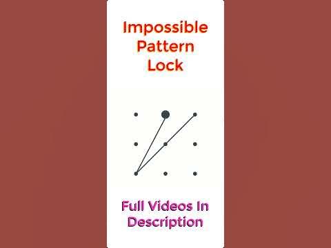 2023 new impossible pattern lock // Very Hard Pattern Lock Screen - YouTube
