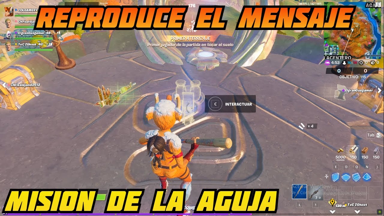 REPRODUCE EL MENSAJE DE LA AGUJA EN UN PUESTO DE AVANZADA DE UNA TORRE