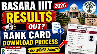 Basara IIIT Results 2026 | Rank Card Download Process