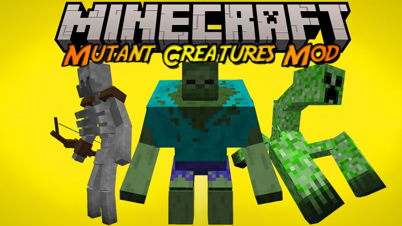 Minecraft Mutant Creatures Mod Showcase - YouTube