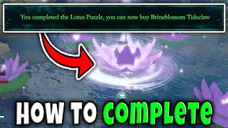 How to COMPLETE LOTUS PUZZLE & UNLOCK BRINEBLOSSOM TIDECLAW in SHELLS FULL GUIDE SHOWCASE Roblox screenshot 3