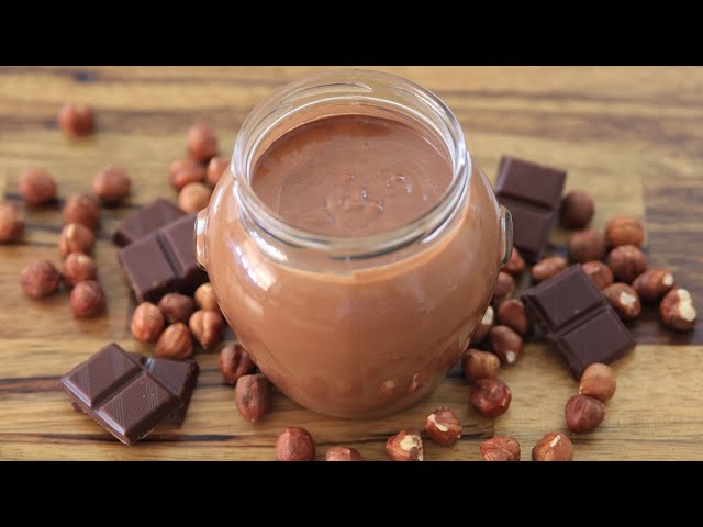How to Make Homemade Nutella | Chocolate Hazelnut Spread Recipe class=