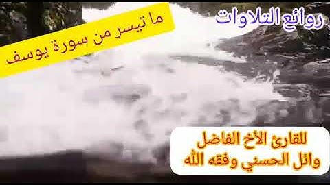 تلاوة من سورة يوسف بصوت وائل الحسني وفقه الله.