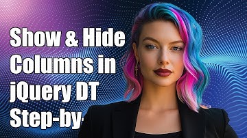How to Show and Hide Columns in jQuery DataTables: A Step-by-Step Guide