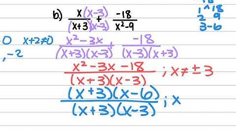 4.4 Adding & Subtracting Rational Expressions