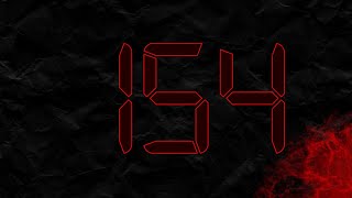 Countdown from 154 to 0 in RED