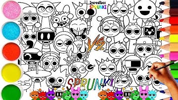 Incredibox Sprunki New Big Coloring Pages / How to Color All Original Sprunki vs All Horror Sprunki