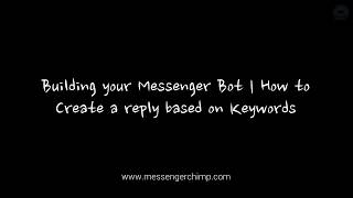 How To Create A Auto Reply In Messenger Based On Keywords