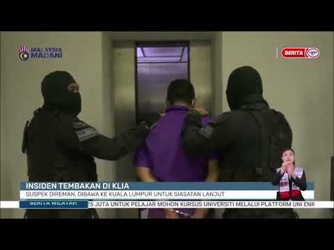 16 APRIL-BW- INSIDEN TEMBAKAN DI KLIA: SUSPEK DIREMAN, DIBAWA KE KUALA LUMPUR UNTUK SIASATAN LANJUT