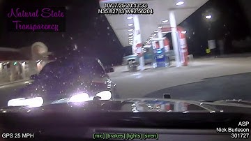 Achtervolging/crash US-65 Marshall/Leslie Searcy Co Arkansas State Police Troop I, Traffic Series...