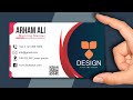 How to Create Business Card Design in Corel Draw | Visiting Card Design Tutorial For Beginner's