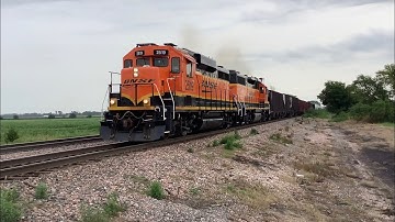 BNSF GP39-3 Leads XH-LINLIN1 Into Lincoln With A GP40-2 Trailing Second! (7, 17, 2021)