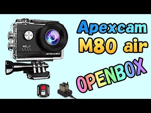 Apexcam M80 EIS アクションカメラ 4K OPENBOX - YouTube