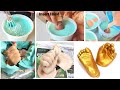 How to make 3d hand or foot casting of baby  step by step tutorial   easy diy  crafts
