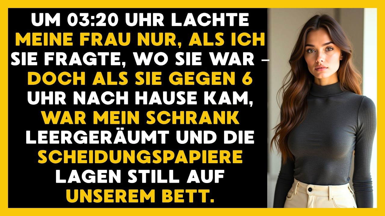Um 03:20 Uhr Lachte Meine Frau – Um 6 War Mein Schrank Leer Und Die Scheidung Bereit
