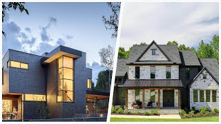 75 Beautiful Black Brick Exterior Home Design Ideas #466 🖤