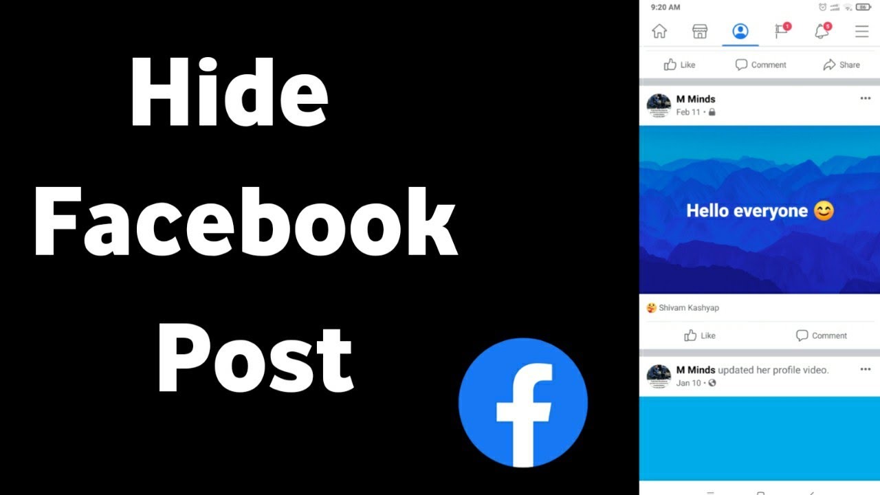 How To Hide Your Facebook Post Without Deleting. YouTube