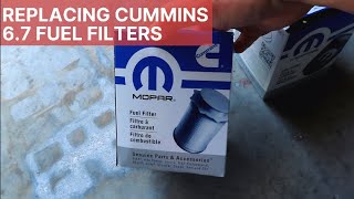 Replacing The 2018 Ram 6.7 Cummins Fuel Filters | Cummins 6.7 Fuel Filter Replacement