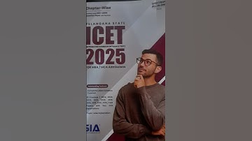 TG-ICET 2025 book @learnwithsanakhan #trend #education #icet #tsicet #exam