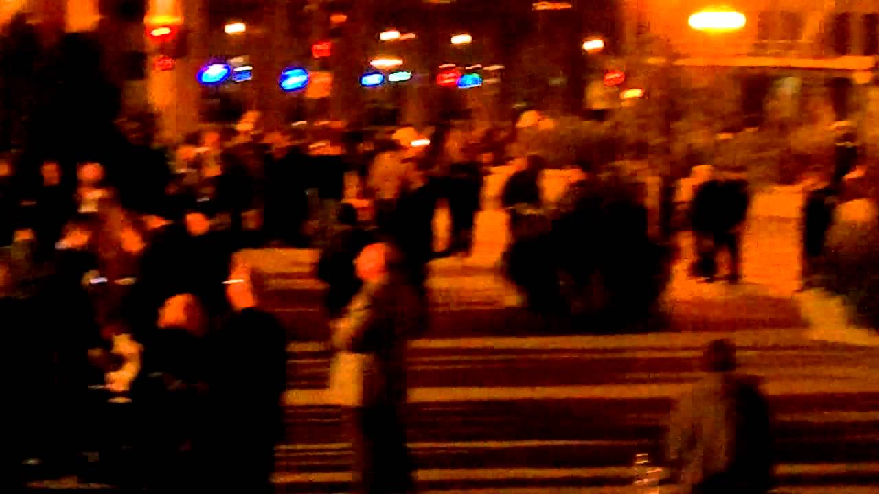 occupychi waiting for 'cuffs and the bus