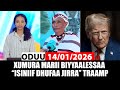 Oduu Roobii 14 01 2026 Xumura Marii Biyyaalessaa Iraan Fi Ameerikaa A3multimediastudio