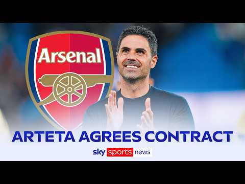 Video Mikel Arteta agrees new Arsenal contract to extend stay at Premier League champions