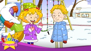 [Weather] It's snowing. Do you like snow? - Easy Dialogue - English video for Kids. Resimi