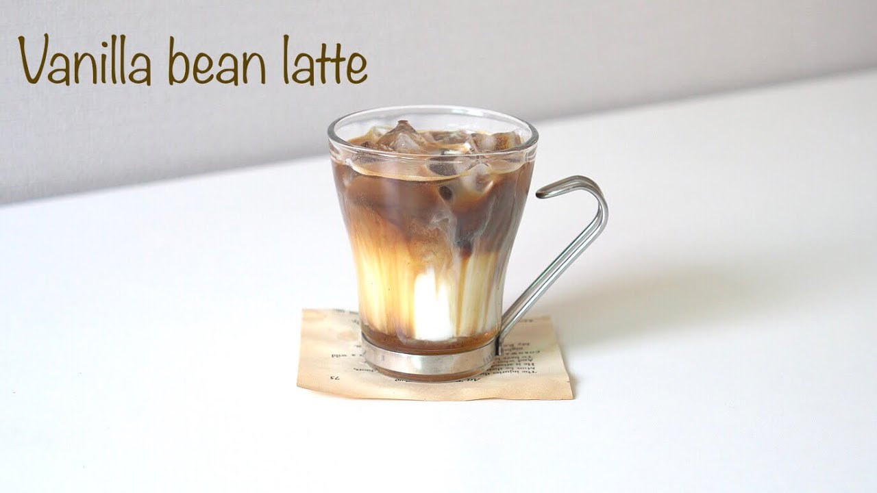 바닐라빈라떼 만들기 l Vanilla bean latte recipe ㅣ 홈카페 레시피 YouTube