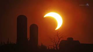 ScienceCasts Partial Eclipse of the Strawberry Moon