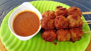 RESEP BAKSO BAKAR BUMBU KACANG YANG ENAK