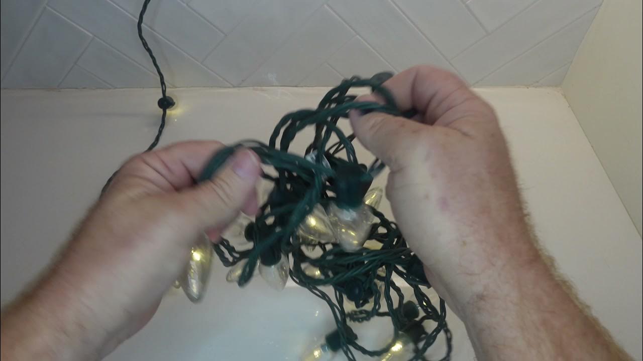 How I untangled these Christmas lights YouTube