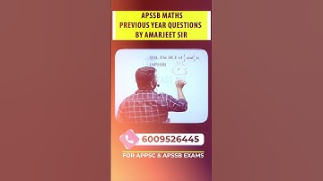 APSSB MATHS PREVIOUS YEAR QUESTIONS by Amarjeet Sir #apssb #apssbmaths #APSSBExam