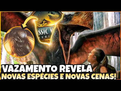 VAZAMENTO REVELA NOVAS ESPÉCIES DO FILME E NOVAS CENAS QUE NÃO ESTAVAM NO TRAILER JURASSIC WORLD 4