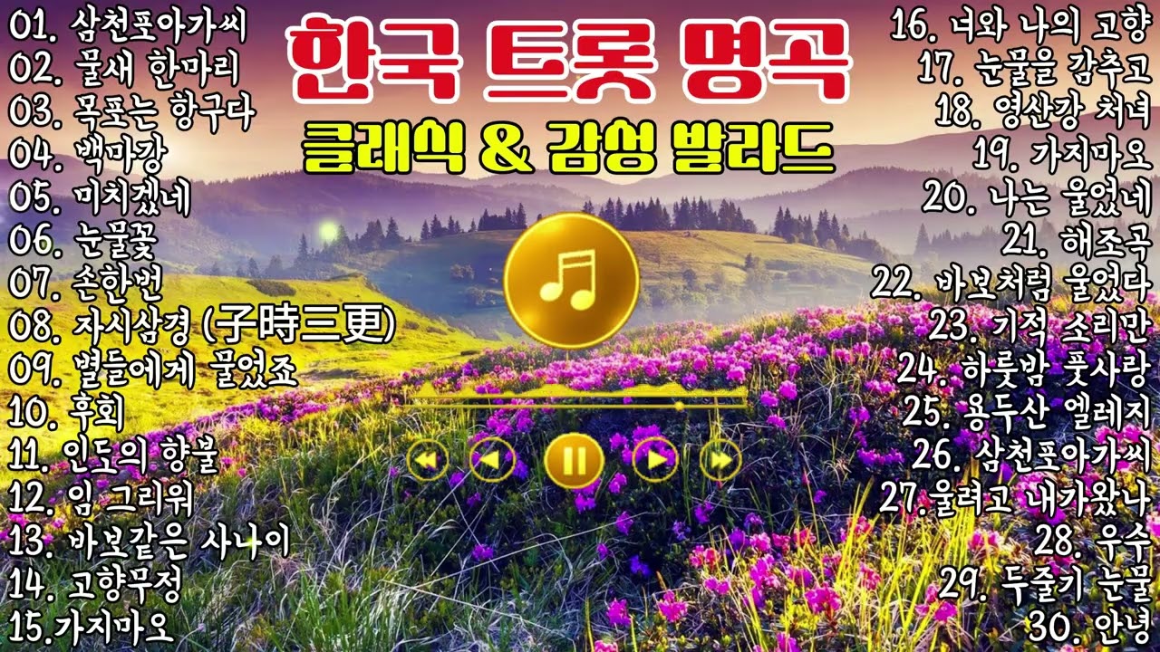 👉**한국 트롯 명곡선 │ 세대를 잇는 감동의 노래 ||  · 이난영 · 이민숙 · 홍진영**