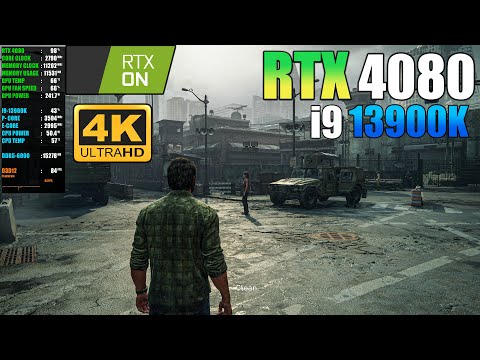 The Last of Us Part I : RTX 4080 + i9 13900K ( 4K Maximum Settings / RTX ON / DLSS Quality )