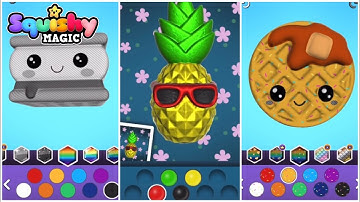 New Food Squishy Magic:3D Art Coloring & DIY Toys Maker review test gameplay APP