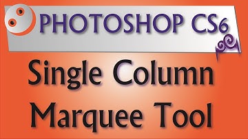 How To Use Single Column Marquee Tool In Photoshop CS 6 or CC