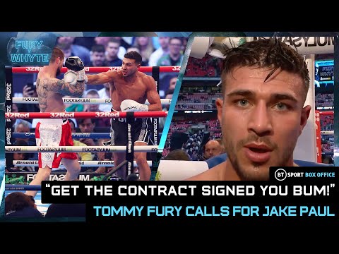 Tommy Fury CALLS OUT Jake Paul: "Get that contract signed YOU BUM! 😲 I'm going to end your career."