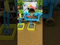 😱 Real Working Mini Tractor Making Cement Pillar | Amazing DIY Construction Machine 🚜#shorts