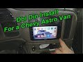 Installation de lunit centrale double din pour un fourgon chevy astro