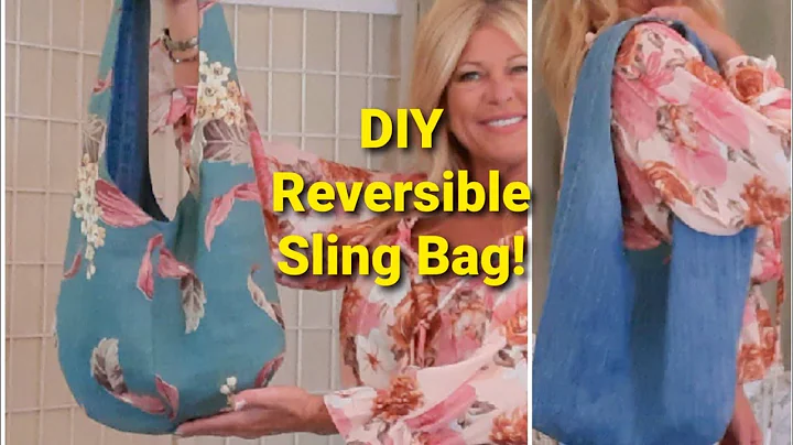 Diy How to make a reversible sling bag. Sewing Tutorial.