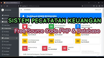 Sistem Manajemen Keuangan | Aplikasi Keuangan Sekolah | Full Source Code PHP & Database Mysql