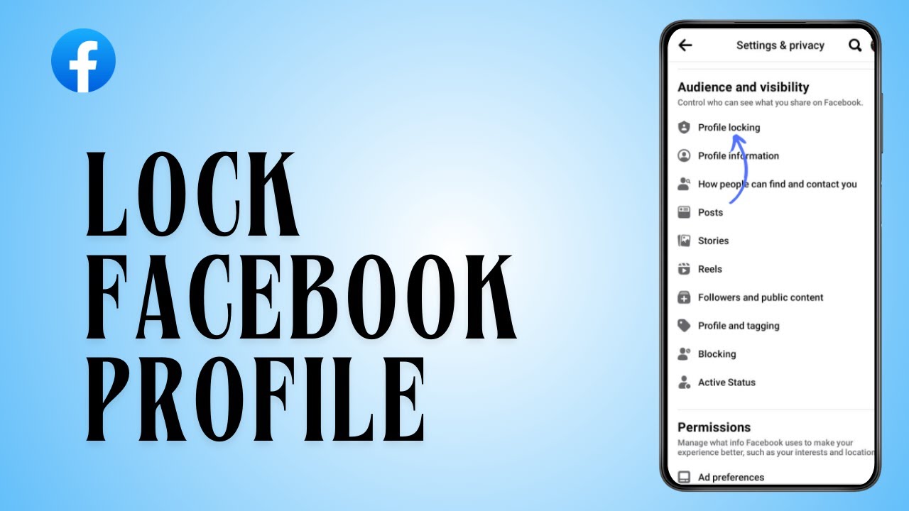 How To LOCK Facebook Profile in SINGLE STEP (iPhone / Android)
