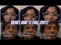 Benet nicole live she falls out with tj over thisis this the end