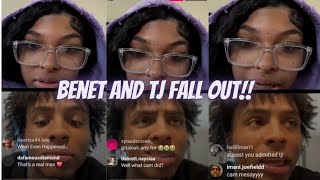 Benet Nicole Live She Falls Out With Tj Over Thisis This The End??