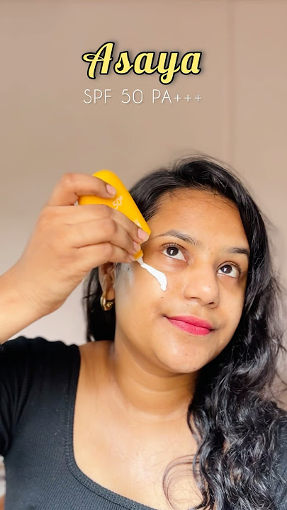 Asaya Sheer Milk Sunscreen 🌤️- SPF 50 Matte Fluid Sunscreen #shortsfeed #asaya