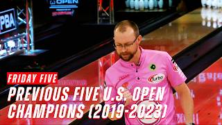 Friday Five - Previous Five U.S. Open Champions (2019-2023)