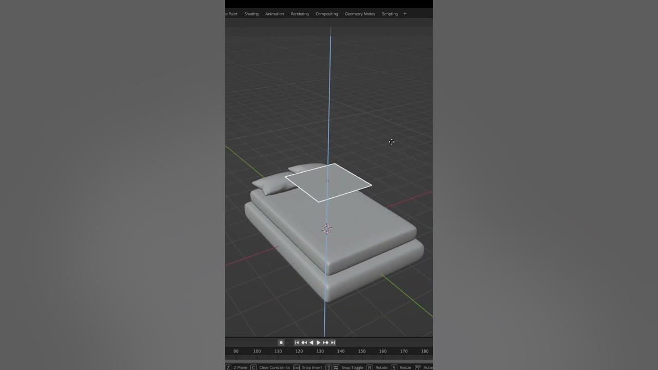 Create a Bed in Blender in 1 Minute! YouTube