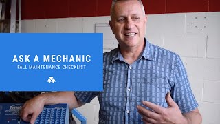 Fall Car Maintenance Checklist | Ask a Mechanic
