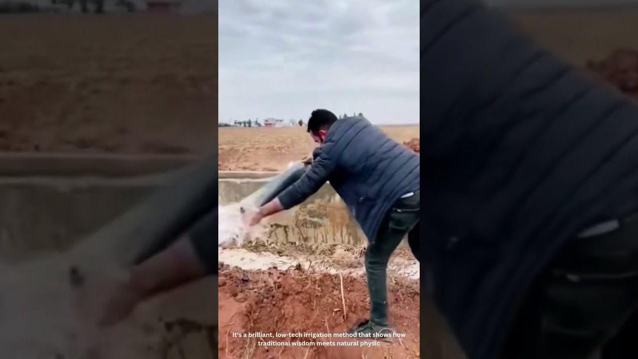 Genius Water Trick: How This Farmer Uses Air Pressure to Irrigate His Field!